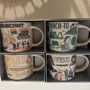 Brand New Walt Disney World Star Wars Starbucks Mugs